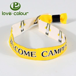 Cheap Printed Fabric/Polyester Wristband/Bracelet For Events