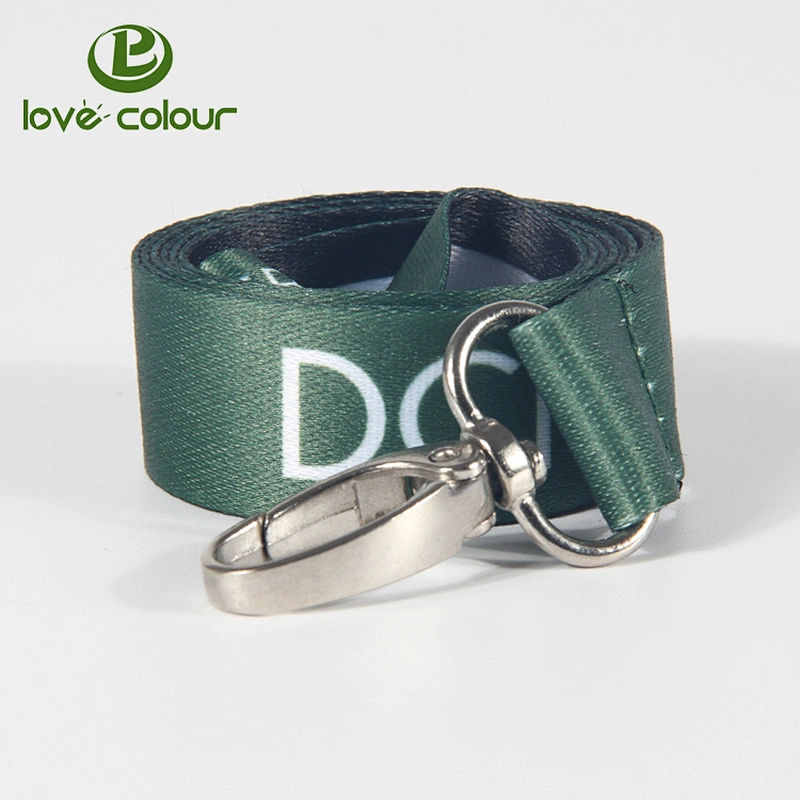 Custom polyester printing card holder ribbon lanyard strap