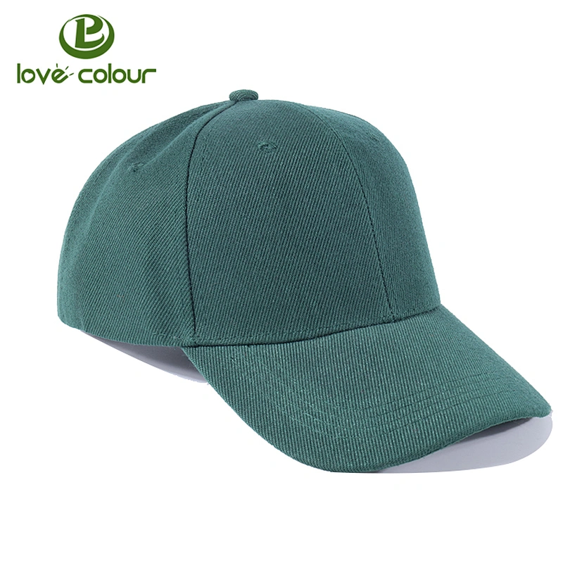 Custom logo dark grey closed back embroidery baseball cap outdoor sports hat