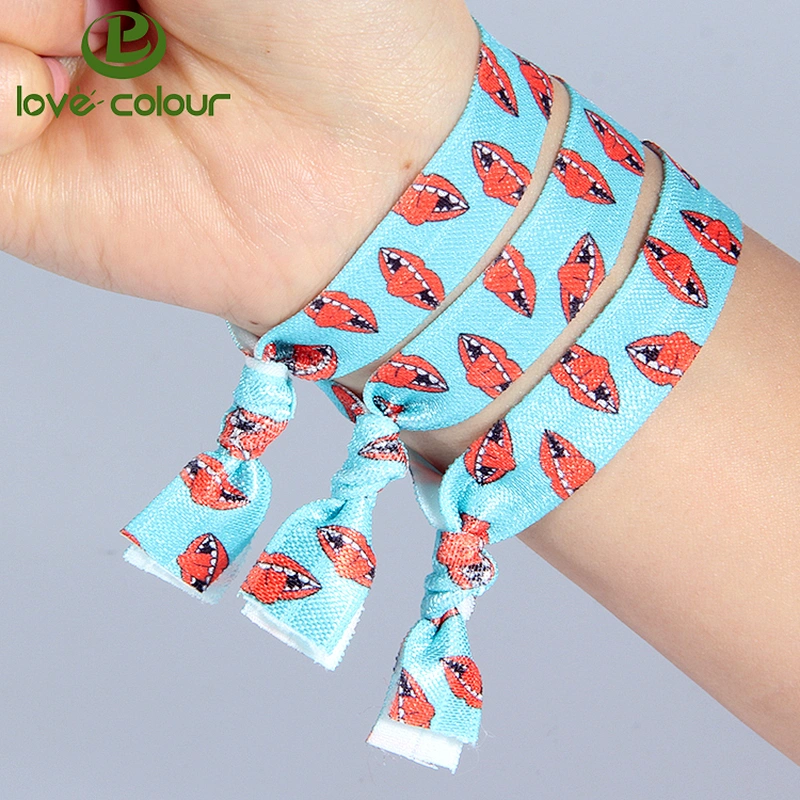 New arrival sublimation flower printed elastic hair bands