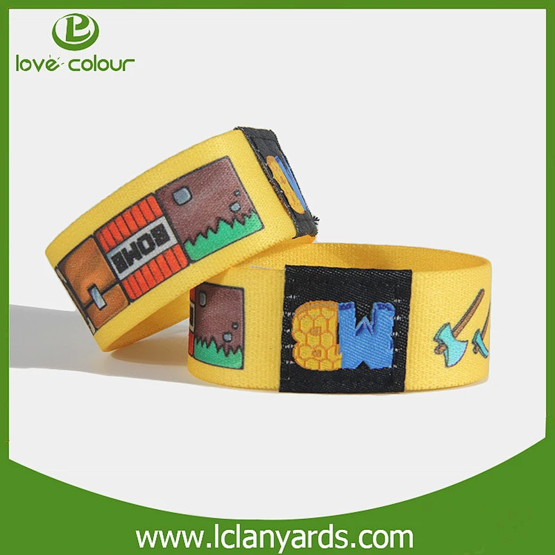 Factory directly sale cheap custom elastic wristbands no minimum