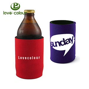 Custom Party Favors Neoprene Beer Bottle Can Cooler With Printing Logo