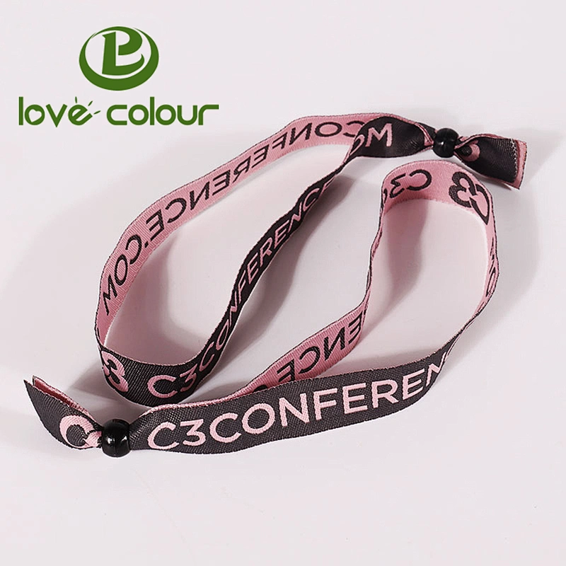 Polyester custom cheap giveaway festival gifts wristbands for party