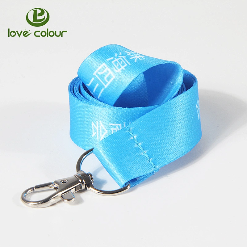 Custom Orange Color High Quality J-hook Polyester Lanyard Branded with Your Logo