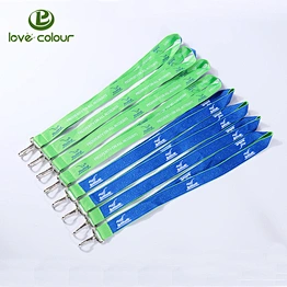 Customized high quality embroidered lanyard no minimum order