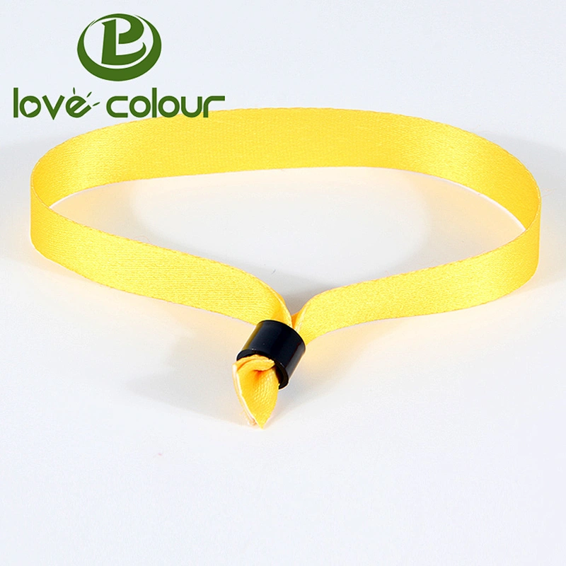 Factory customized event polyester wristbands cloth bracelet from Guangzhou