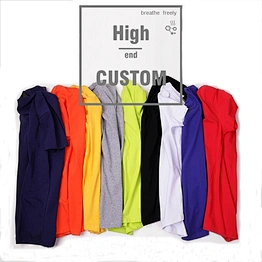 Wholesale cheap polyester printed brand t shirt for advertising