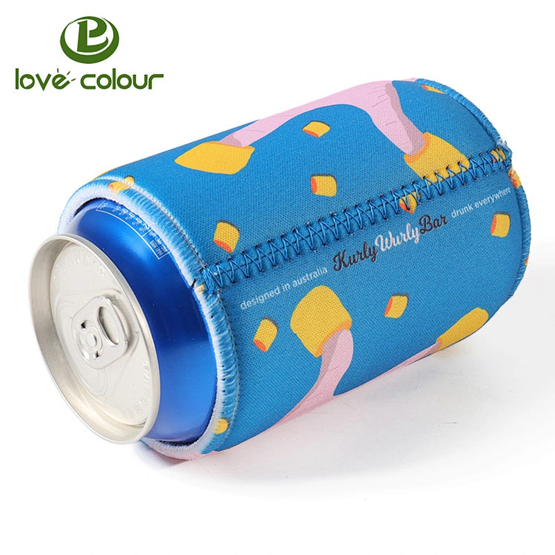 Custom logo party neoprene sleeve cooler for cans
