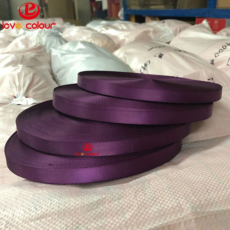 Factory direct sale custom heavy duty nylon webbing in deep green