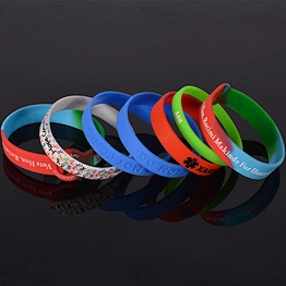 Create your design silicone bracelet rubber wristbands