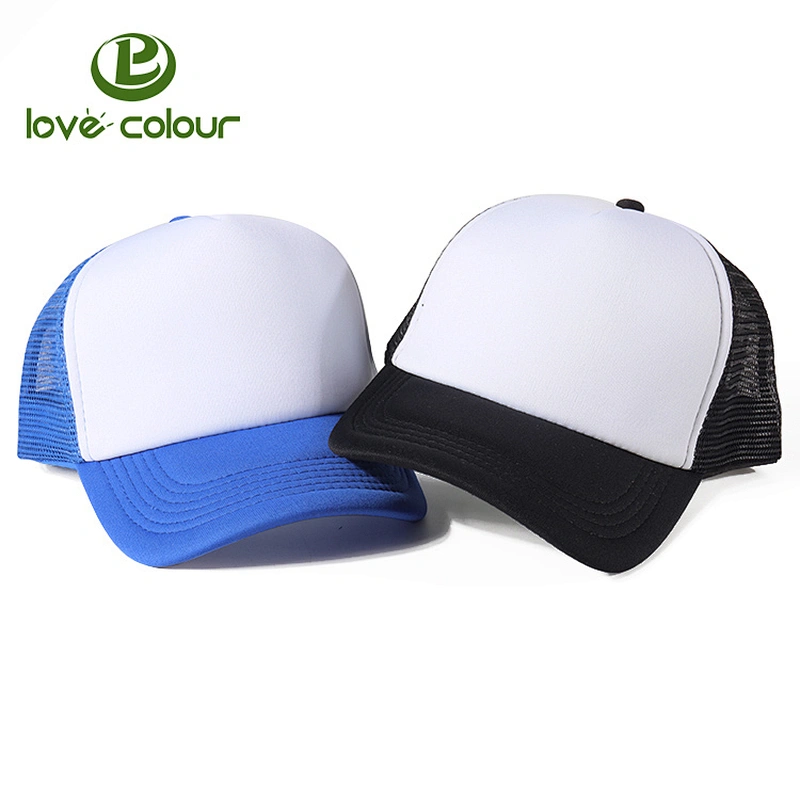 Free sample 5 panels promotional advertesing mesh baseball cap