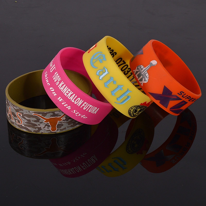 Create your design silicone bracelet rubber wristbands