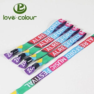 Custom Polyester Facric Wristbands for Weddings