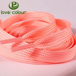 Lovecolour custom printing color polyester tie shoelace