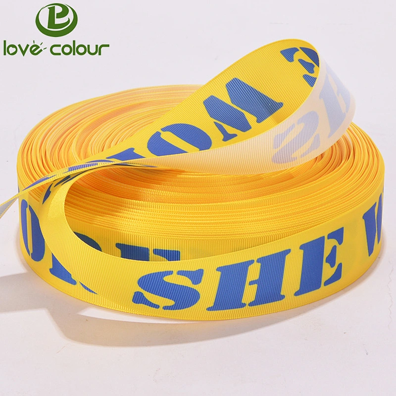 Custom Celebrate it Thermal Transfer Printed Grosgrain Ribbon