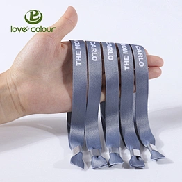 Custom printed tickets wristbands with fastener