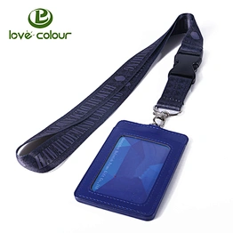 Guangzhou factory custom employee name card holder id lanyards