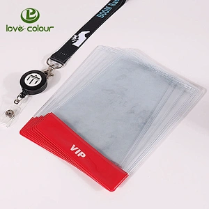 PVC vinyl id badge holder for events