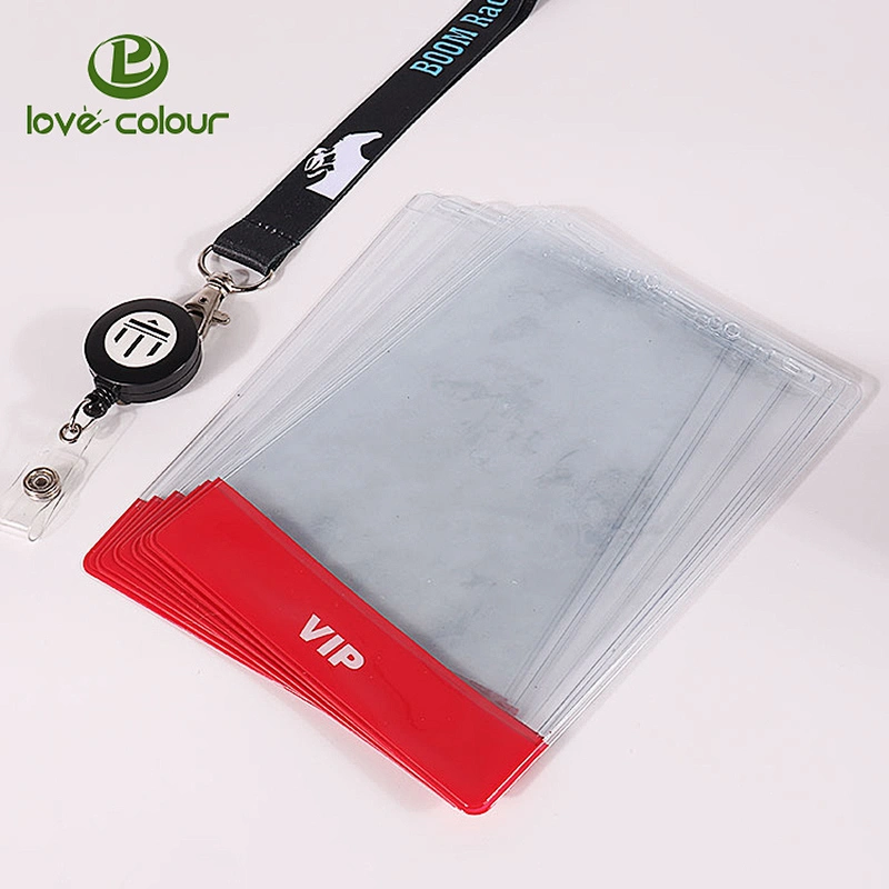 PVC vinyl id badge holder for events