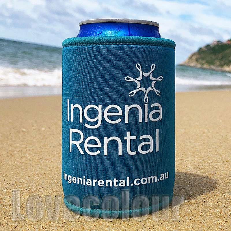 Custom Printed Cartoon Neoprene Beer Can Sleeve Cooler