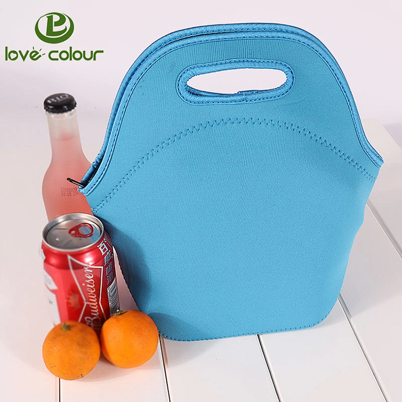 Sublimation Blank insulated Neoprene cooler Lunch Bag For Outdoor Picnic