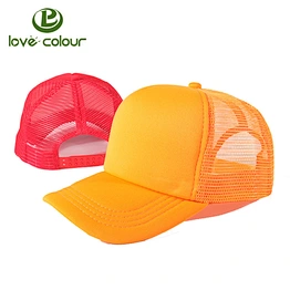 Wholesale price soft pure color mesh baseball hat for advertising