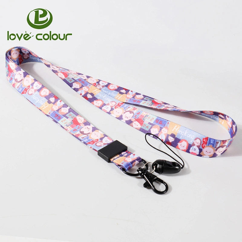 polyester lanyard with cell phone clip for promotion
