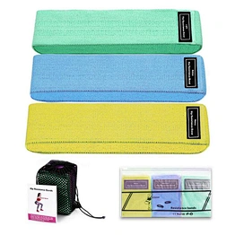 Fitness workout anti-slip elastic fabric gym body building equipment resistance band