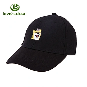 Custom Fashion Sport Hat Black Cotton Plain Baseball Cap