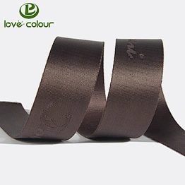 Custom colorful webbing/tpu coated nylon webbing with woven logo