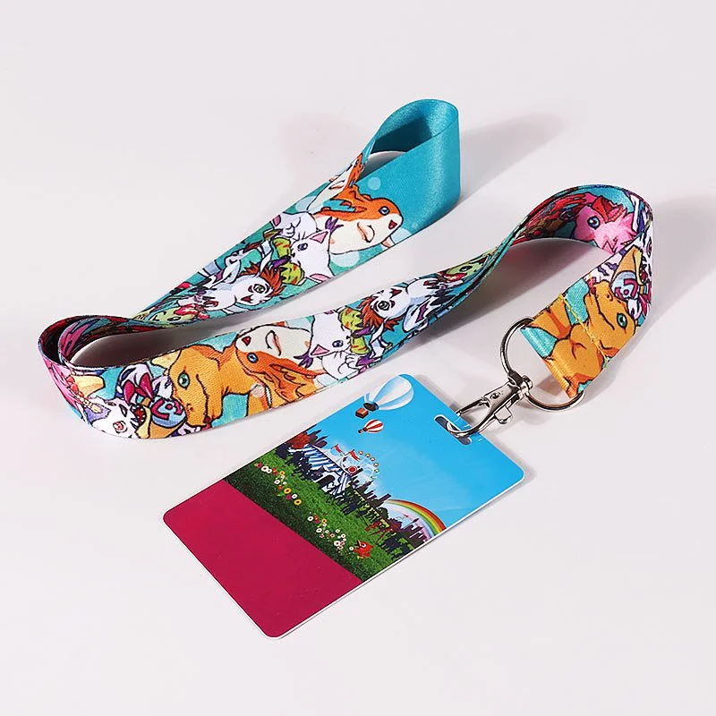 Factory Custom Polyester Sublimation Lanyard Strap With Quick Release Buckle