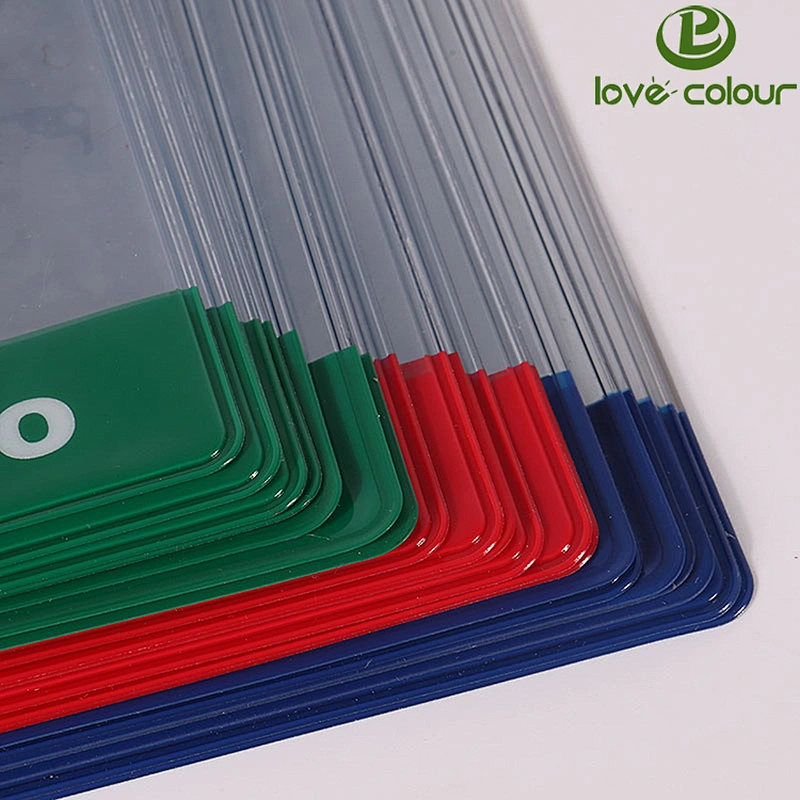 Custom PVC waterproof id card holder name badge holder for office staff