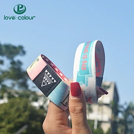 Cheap Custom Polyester Bracelet Fashion Elastic Wrist Band /NFC Wristband