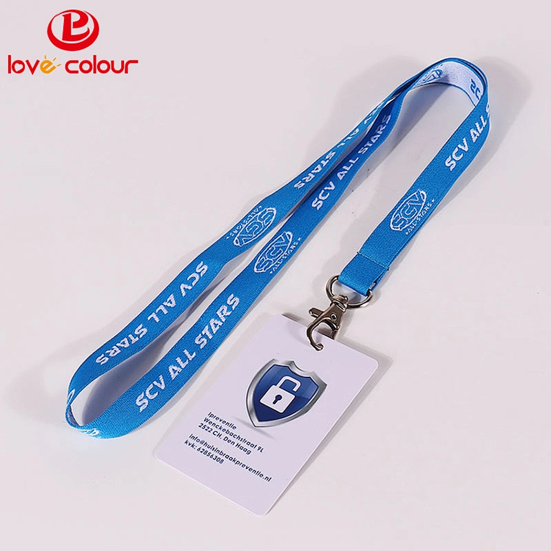 Cheap Custom Polyester Lanyard and Plastic Card Holder Name Tag