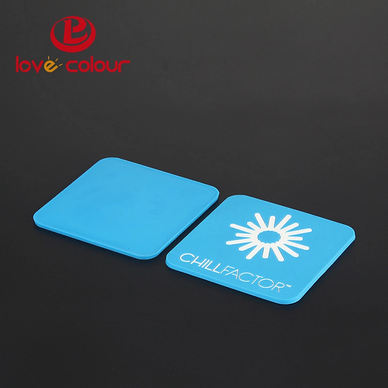 Custom made silicone rubber drinking cup coaster/silicone cup mat