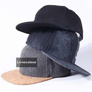 Custom Men's Adjustable Baseball Caps Cotton Casual Hats Solid Color Snapback Summer Black Embroidery Caps