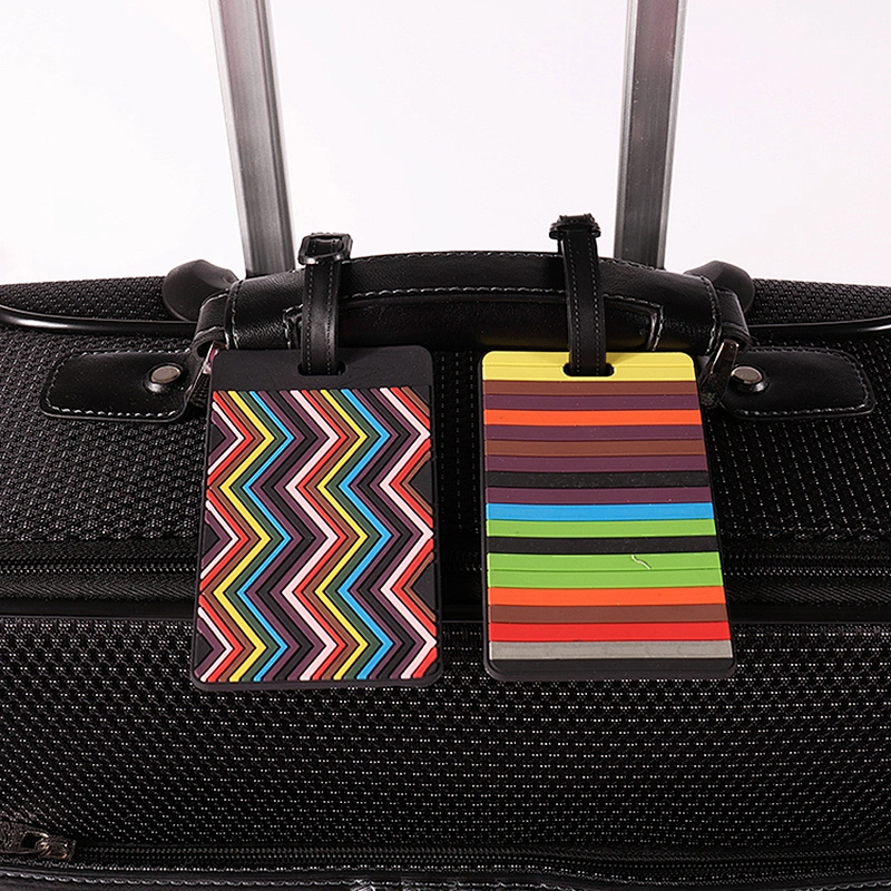 Hot sale cheap bulk travel silicone luggage tags with logo