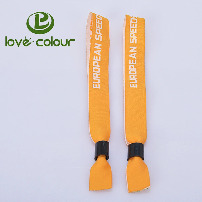 Cheap customized Arts and crafts fabric wristbands for an event