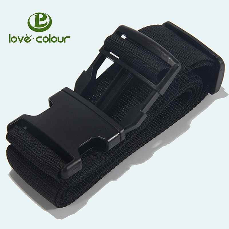 Lovecolour custom red soft polyester material luggage packing belt strap