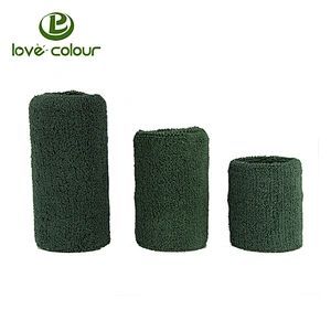 Customized Size Terry Cloth Athletic Exercise Basketball Wrist Sweatbands