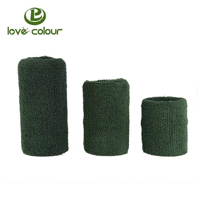 Customized Size Terry Cloth Athletic Exercise Basketball Wrist Sweatbands