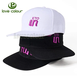 Custom fashion unique black white cotton sport snapback cap with embroidery logo