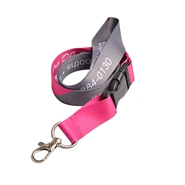 Custom polyester lanyard strap with printing logo