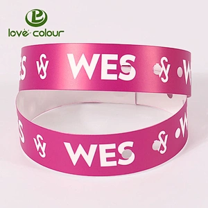 Custom Waterproof Thanksgiving Plastic PVC Vinyl Wristband Bracelets