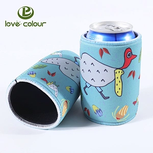 Customized personalized printing neoprene beer can cooler bag