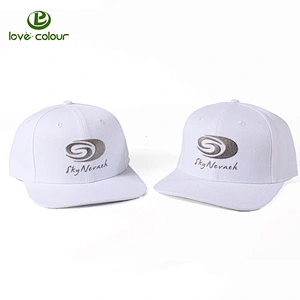 6 Panel Black Embroidered Custom Snapback Cap