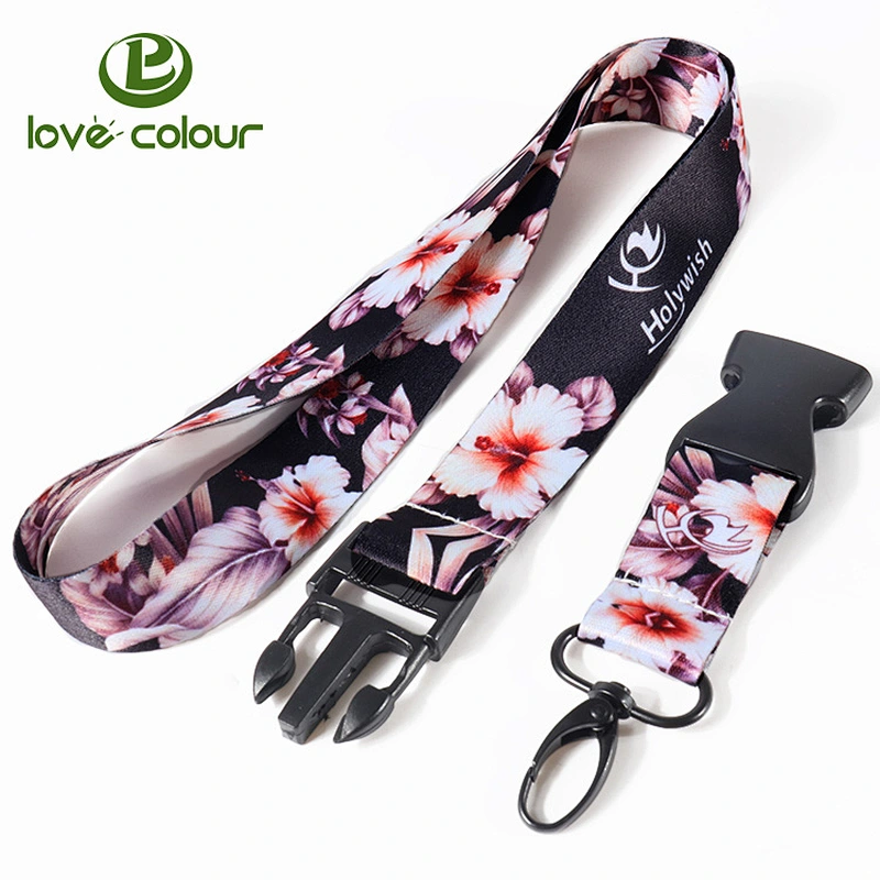 Personalised custom your own sublimation lanyard with breakaway buckle