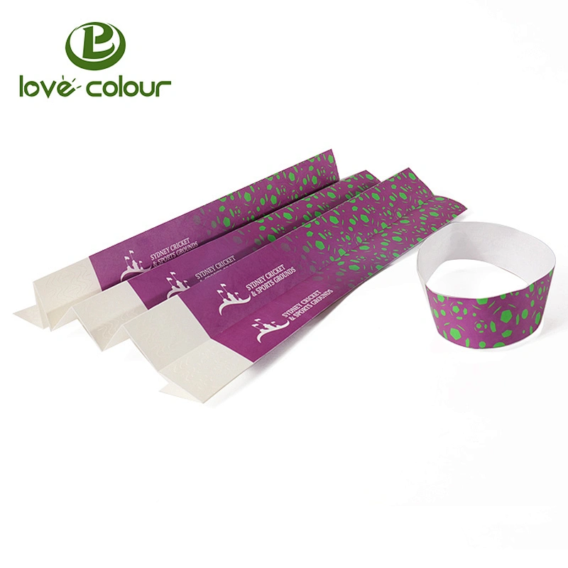 Professional custom vinyl paper pvc bracelet wristbands supplier