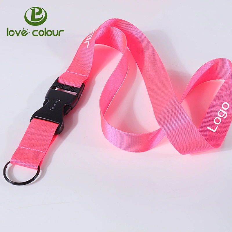 Custom 25 cm polyester printed lanyard with factory price