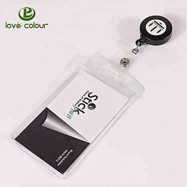 Custom Retractable ID Card Badge Holder KeyChain Reels